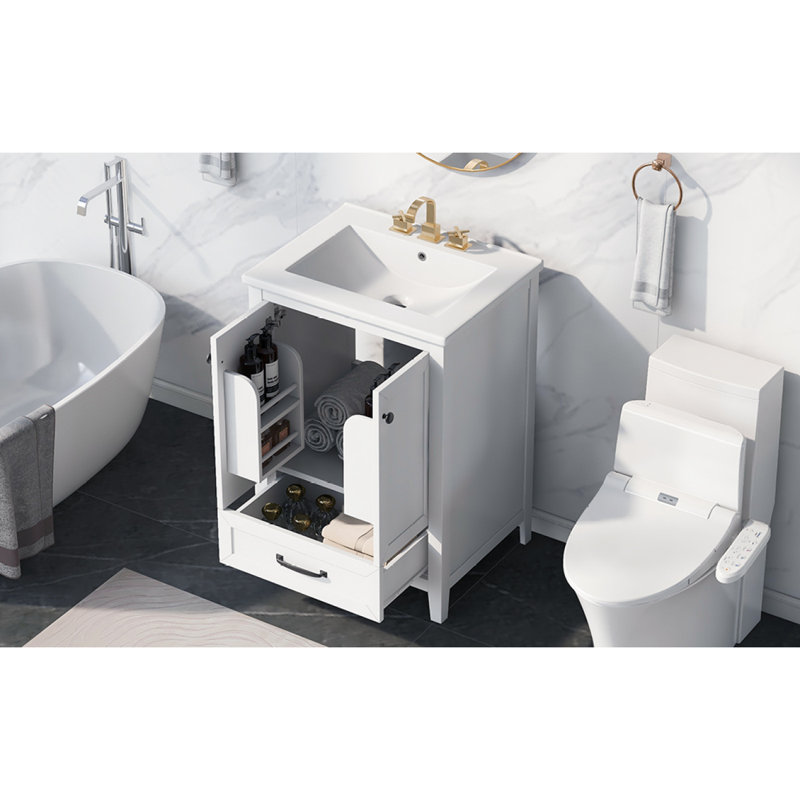 Meuble-lavabo avec lavabo / meuble-lavabo avec tiroir et portes