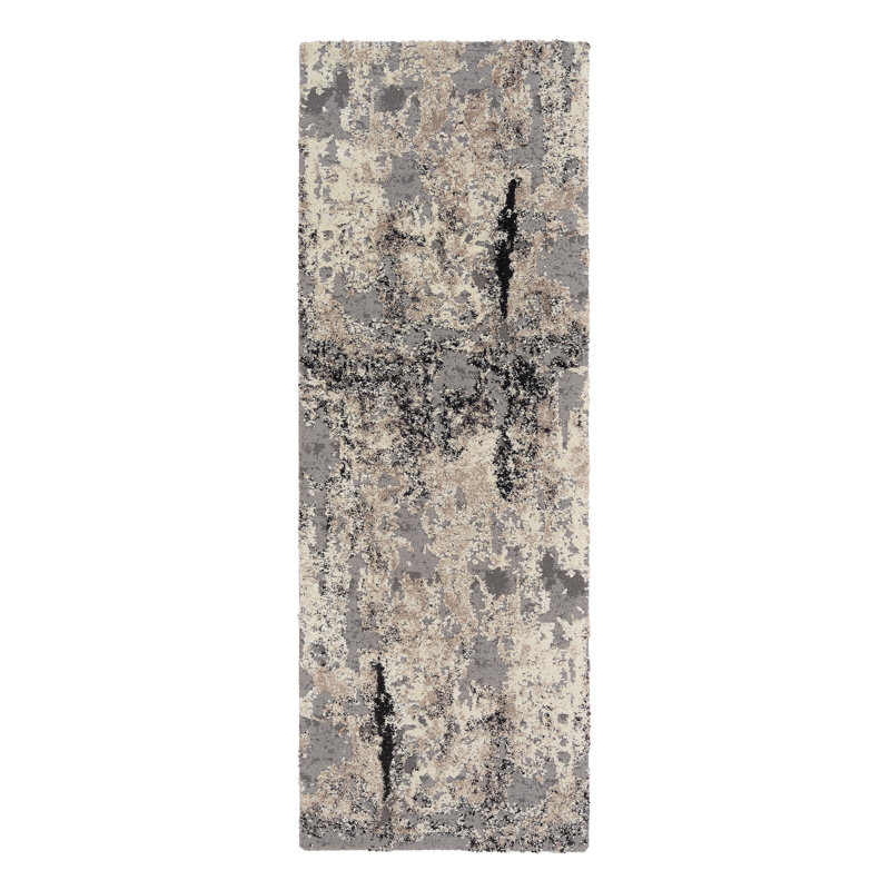 Colegrove Shaggy Grey Rug, Runner 80 x 200cm