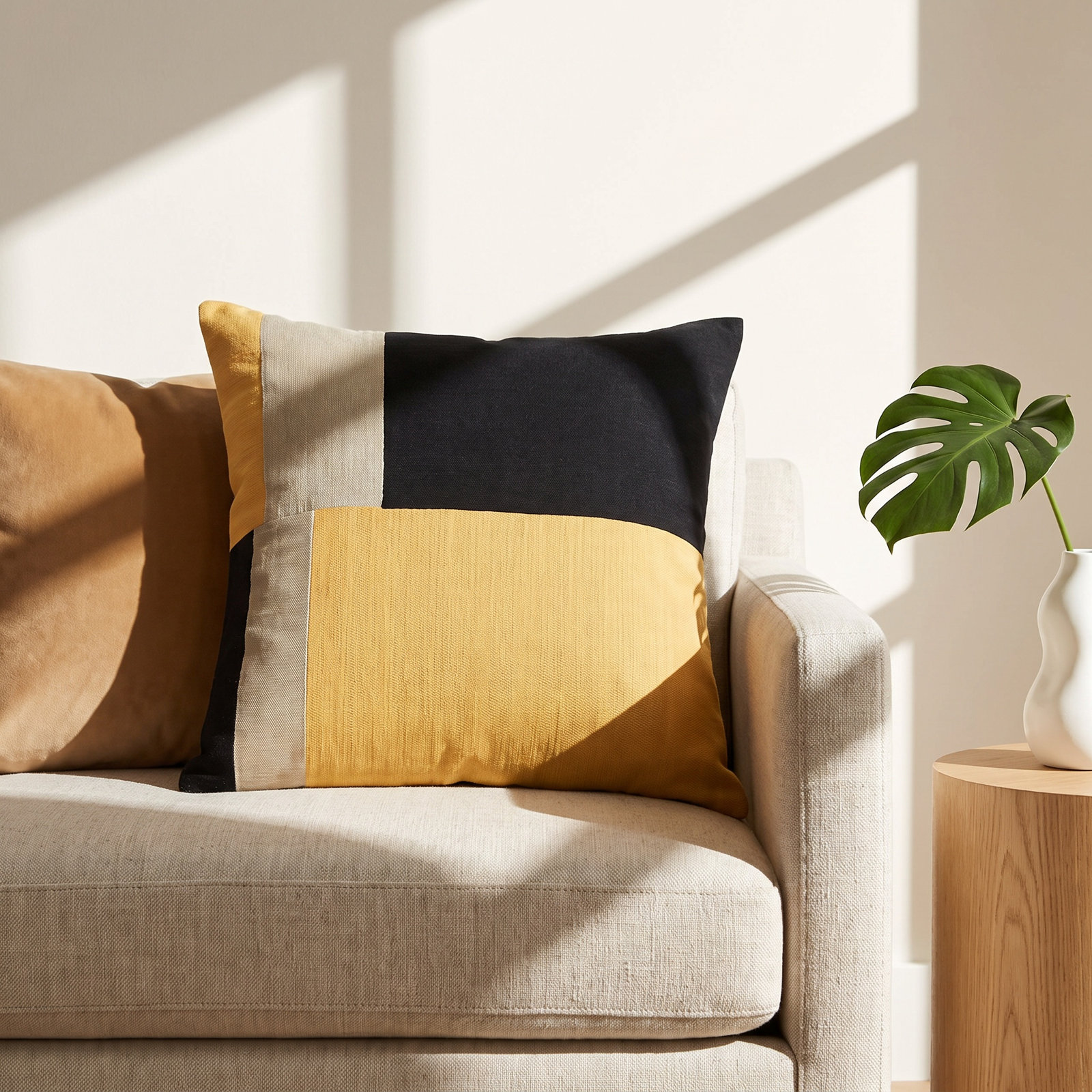 Enza 20" x 20" Cotton Throw Pillow