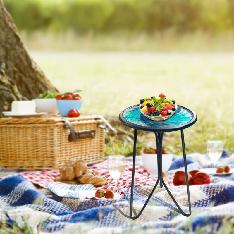 Table d'appoint en métal pour table d'appoint