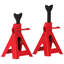 HOMCOM Axle Stands 2 Ton Car Jack Stands Pack of 2, Red