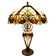 Crepeau 24" Double Lit Classic Ivory-Stained Glass Table Lamp
