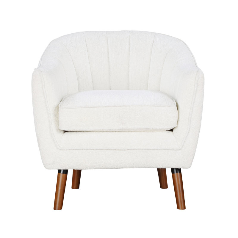 Fauteuil d'appoint Malatesta, Chenille blanche