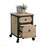 Beige And Natural Finish File Pedestal With Smooth-Glide Drawer For Home Office Use