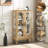 2 Doors Curio Cabinet with Tempered Glass Doors-28178046