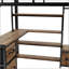 Lit mezzanine double avec bureau et lumière-1210630968