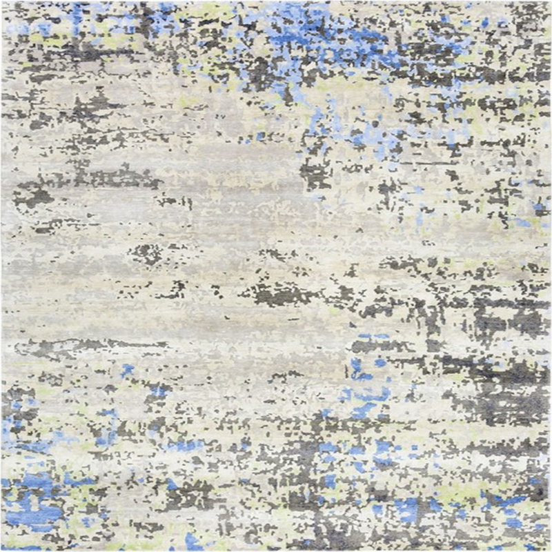 Abstract Indoor Rug, Square 5'