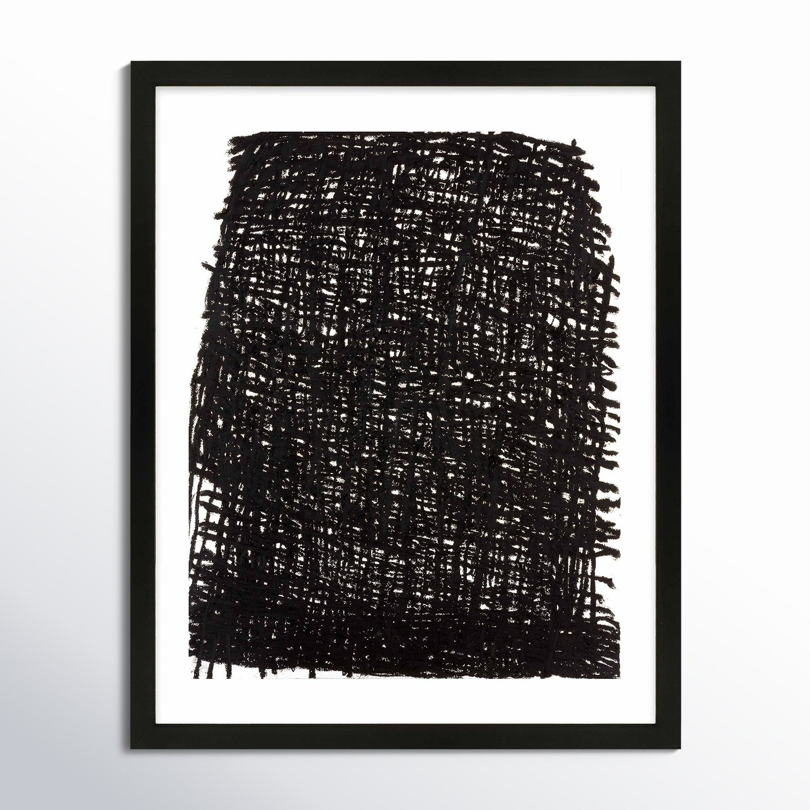 Drina "Dense Forest" Print by Stephanie Dennis, Black, 20" H x 16" W  x 1.25" D
