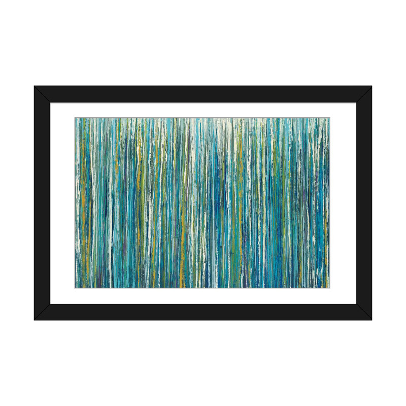 « greencicles », reproduction sur toile, Papier d'art encadré noir, Blanc, H 24 po x l 32 po x P 1 po