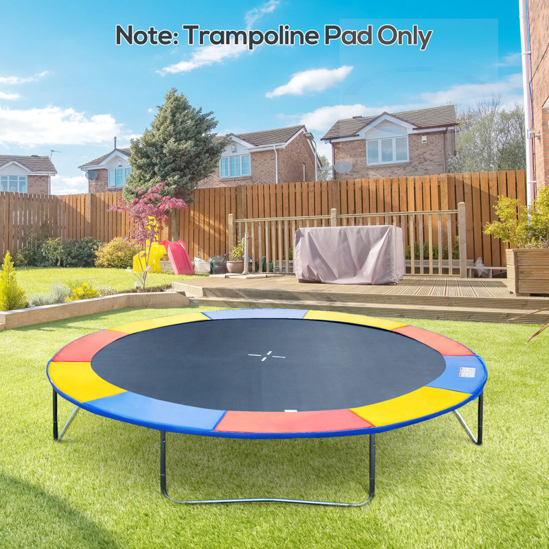 Coussin de bordure pour trampoline Ceres, 8', Rouge/bleu/jaune