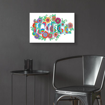 «Joyful» par Hello Angel, art mural en verre acrylique