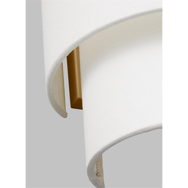Sawyer 2 - Light Flush Mounted Sconce, Burnished Brass