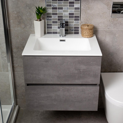 Gaze 600 mm Single Vanity with Integrated Basin