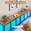 Bed Frame with Power Strip & LED Lights, Metal Platform Beds with Headboard, Stable and Sturdy, No Box Spring Needed-129473225