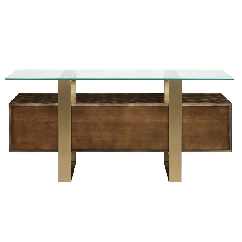 Mabyn Brass Console Cabinet
