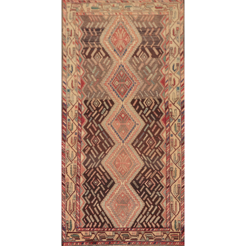 Geometric   Runner Rug 3x8