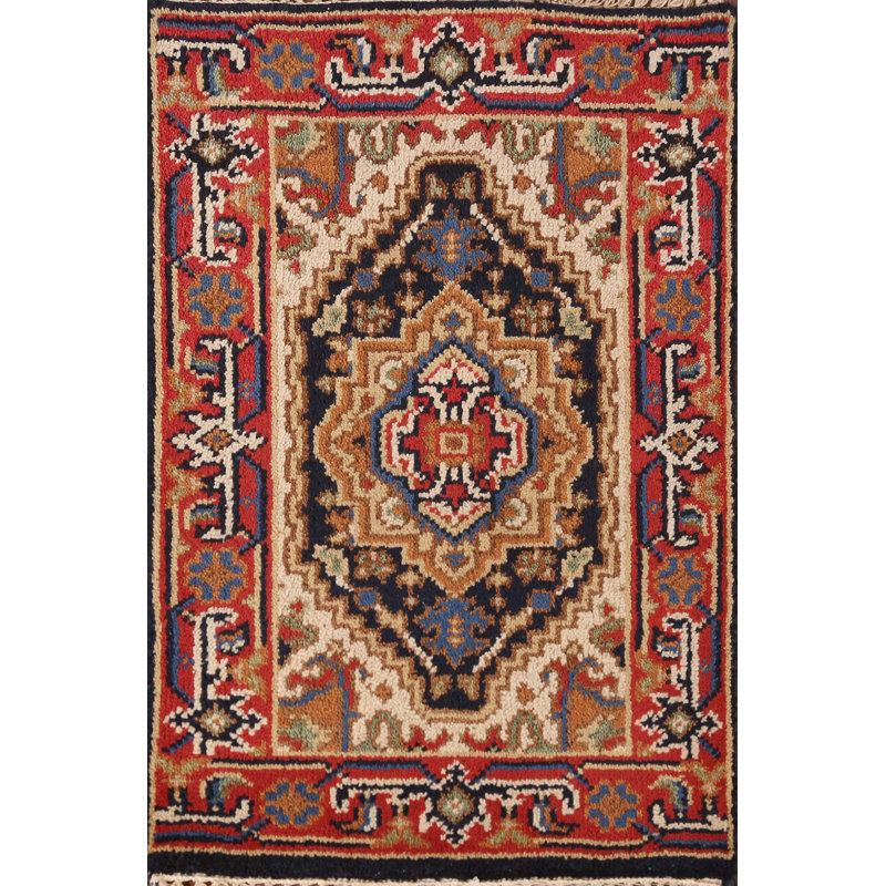 Tapis traditionnel indien foncé foncé 2x3