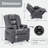 Whitson Kids Recliner Chair with  Anti-Tilt, Cup Holders, 2 Side Pockets, Faux Leather-965114926