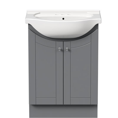 Ensemble de meuble-lavabo simple 24 po MagickWoods Buchholz (économiseur d'espace)