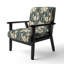 Fauteuil d'appoint rembourré Classic Classic Elegant