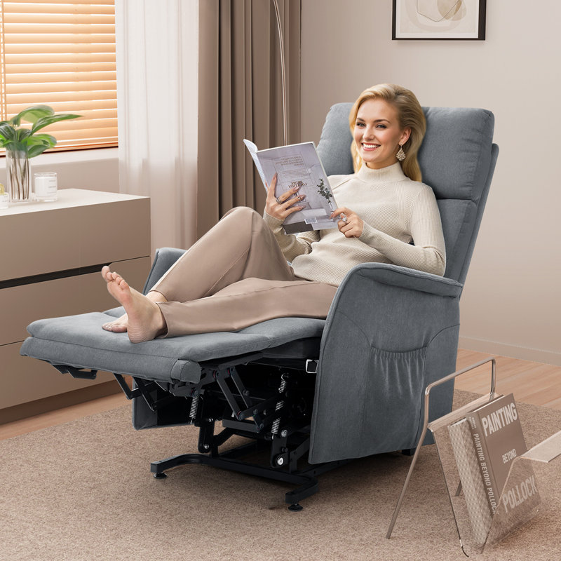 Fauteuil inclinable électrique avec chaleur et massage Petite, Gris
