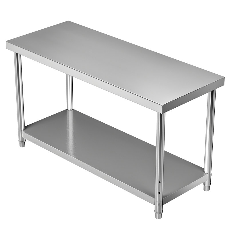 Établi à plateau en métal Demnan, H 34 po x l 60 po x P 24 po