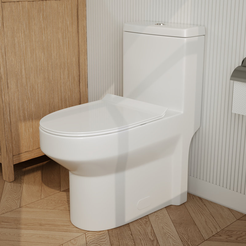 DeerValley Compact ADA Toilet with High-Efficiency Dual Flush, Comfort ...