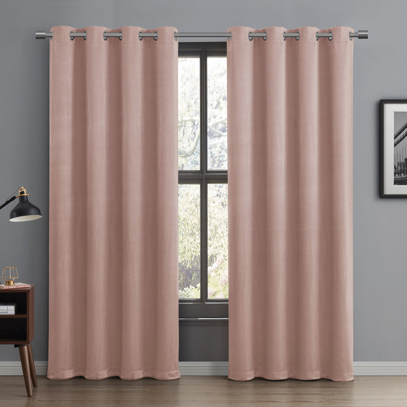 Blackout Single Curtain Panel, Blush, 52" W x 90" L