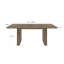 Modern Dining Table For 6-10 People, Wood Kitchen Table With Double Robust Pedestal, Wooden Dinner Table For Dining Room
