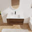 Meuble-lavabo mural 36 po avec lavabo en céramique