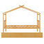 Lit en bois avec lit gigogne simple-2127212488