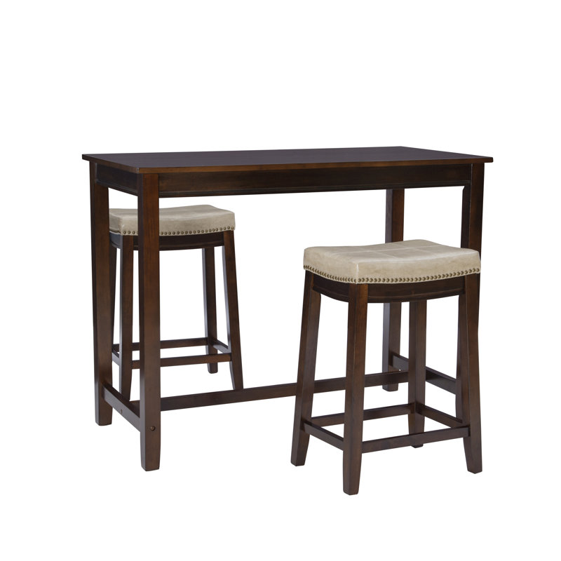 Ensemble de salle à manger à hauteur de bar 4 personnes Arlyce, H 36 po x L 47,25 po x l 23,75 po, Brun, Brun / Beige