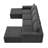Boneless Modular U-Shaped Free Combination Sectional Sofa, Foam-Filled Sleeper Sofa Bed-1161078214