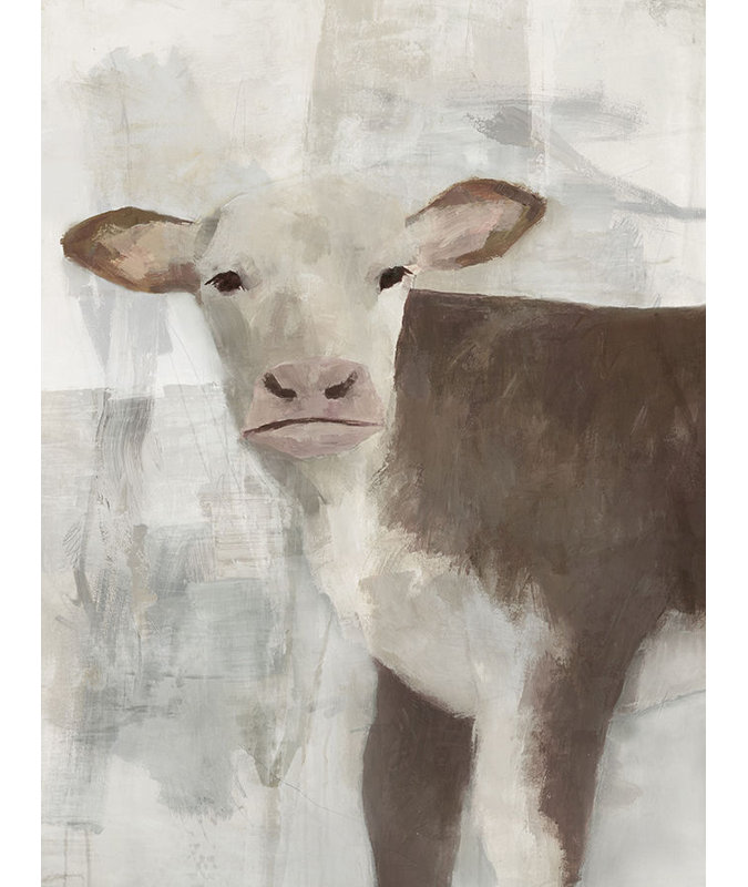 My Little Friend IV Painting by Sonia Noir, 63" H x 57" W, Image Brush Gel
