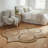 Handwoven Jute Mat With Round Pattern