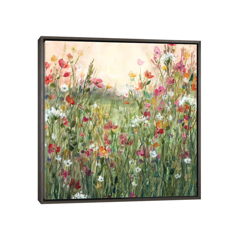 «Spring in Full Bloom» par Carol Robinson - reproduction imprimée, H 18 po x l 18 po x 1,5 po, Pas de tapis