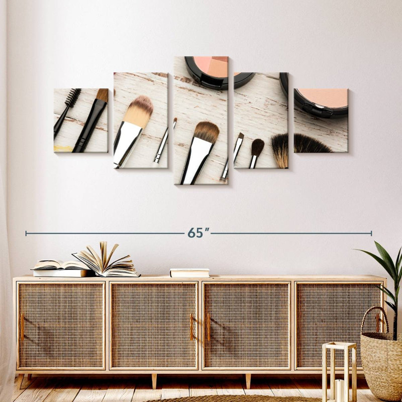 Makeup Tools, 24" H x 55" W