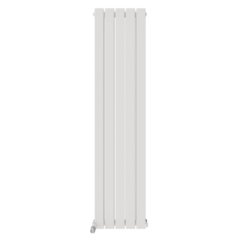iBathUK Belgravia Vertical Double Slim Flat Panel Radiator, White, 1600cm H x 380cm W x 69cm D