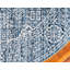 Denim oriental/Tapis décoratif Ivoire Kingston-40280841