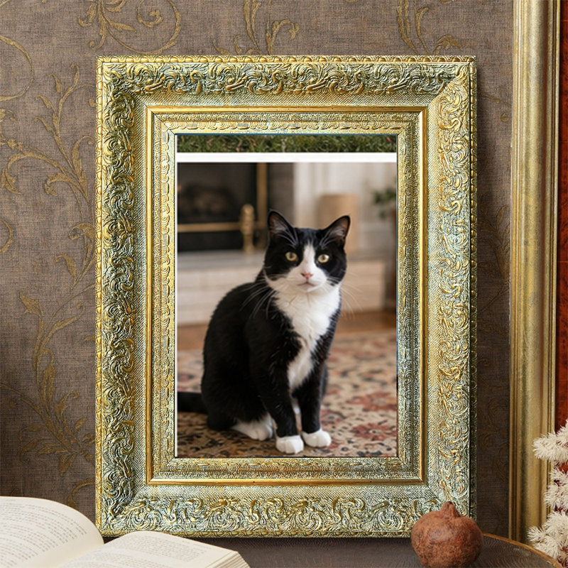 Cadre photo doré antique 1PC 8 "x 10" 1PC avec orientation portrait ou paysage, Antique Gold, 1, 8" W x 10" H