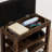 Height-Adjustable Long Rubber Wood Shoe-Changing Bench With Comfortable Seat And Concealed Storage Space-128633034