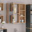 Lachasity 62mm W 64mm H Surface Frameless Medicine Cabinet Mirror 3 Fixed-548982119