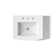 Archer® Vitreous China Rectangular Pedestal Bathroom Sink with Overflow