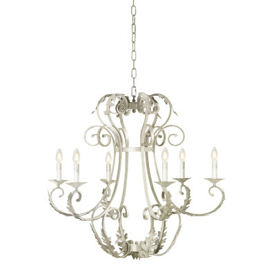Florance 6 - Light Candle Style Empire Chandelier