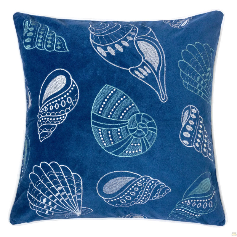 Coquillages bleus et spa, Simple, Indigo