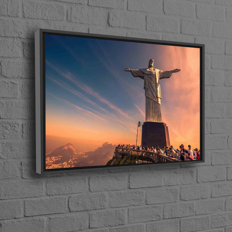 Print on Canvas, 25 cm H x 35 cm W, Framed Print without Mat, Black