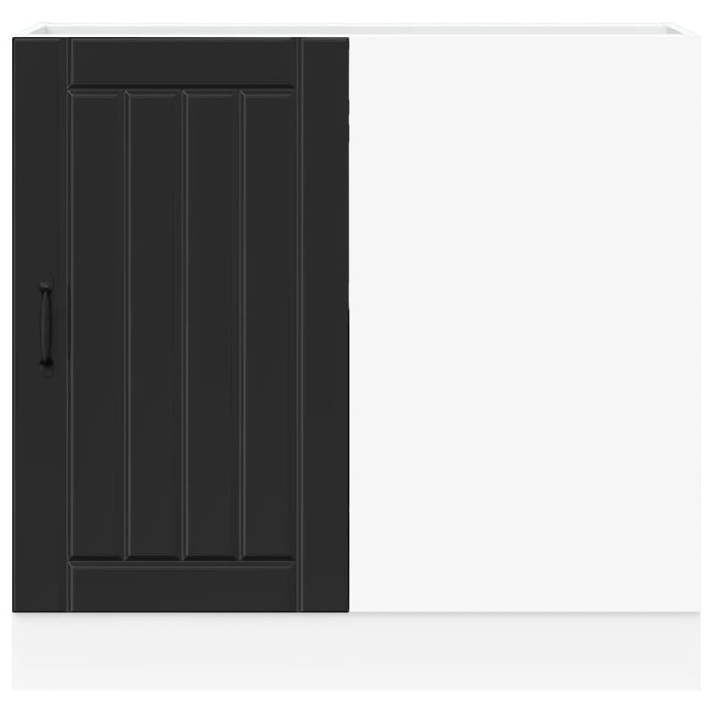 Takai Kitchen Base Cabinet "Lucca" Engineered Wood, black