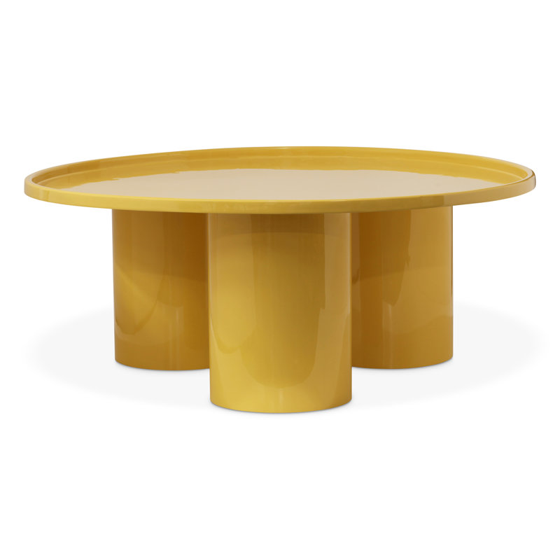 Table basse Eclat, Ocre jaune