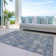 Machine Washable Indoor/Outdoor Christmas Snowflake Xhevrie Gray Rug
