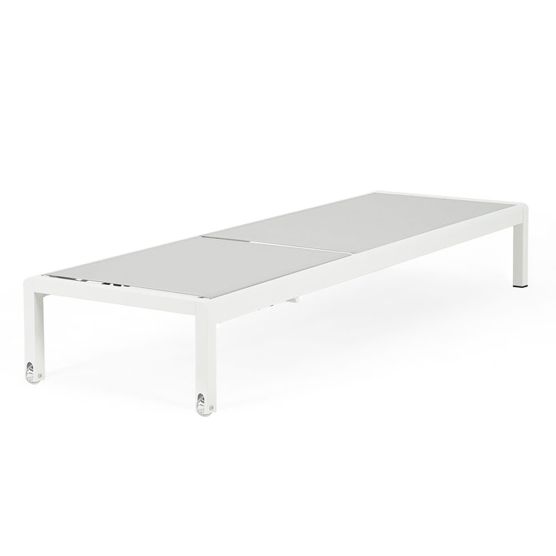 Méridiennes d'extérieur pour 2 personnes - en aluminium, d'une capacité de 400 lb, réglables pour 2 chaises de plage